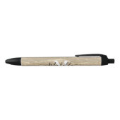 Sparkling Sand Monogram Custom Autograph Pen 黒ボールペン (トップ)