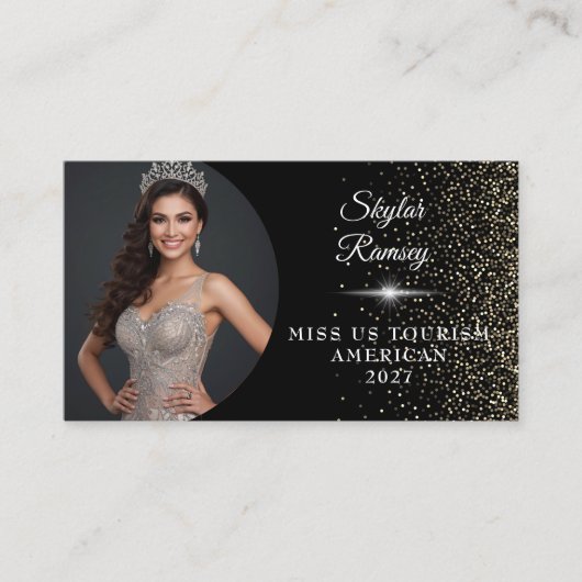 Sparkling Sand Pageant Business Card 名刺 (正面)