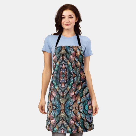 Sparkling Scales エプロン (着用した状態)