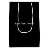 Sparkling Silver Cat ミディアムペーパーバッグ (裏面)