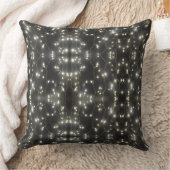 Sparkling Silver Lights Throw Pillow クッション (ブランケット)