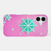 Sparkling Snowflake and Stardust Phone Case iPhone 16ケース (裏面横)