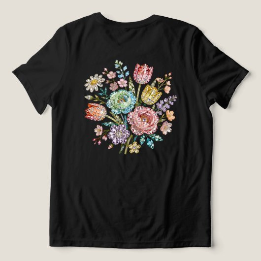 Sparkling Spring Bouquet トライブレンドＴシャツ (デザイン裏面)