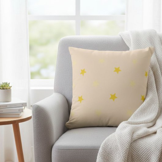 sparkling star cushion - beige cushion クッション
