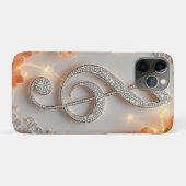 💎 Sparkling Treble Clef Elegance Diamond Music✨  Case-Mate iPhoneケース (裏面(横))