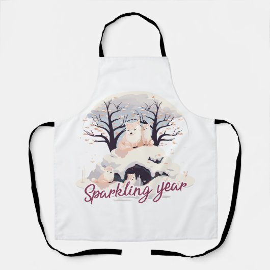 Sparkling year エプロン (正面)