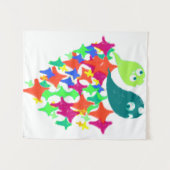 Sparkling Yeti Monster タペストリー (正面(横))