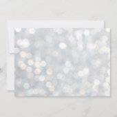 Sparklyライトブライダルシャワー招待 招待状 (裏面)