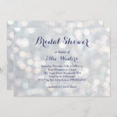 Sparklyライトブライダルシャワー招待 招待状 (正面/裏面)