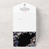 Sparkly家族の写真とニュースレターのホリデーカード オールインワン招待状 (外側)