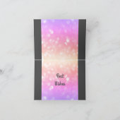 Sparkly パーソナライズされた 50th誕生日カード カード (内部)