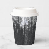 Sparkly Black and Silver Christmas New year Party  紙コップ (右)