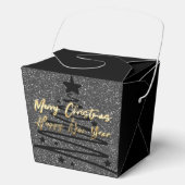 Sparkly Black Favor Box フェイバーボックス (正面)