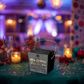 Sparkly Black Favor Box フェイバーボックス