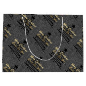 Sparkly Black Gift Bag ラージペーパーバッグ (裏面)