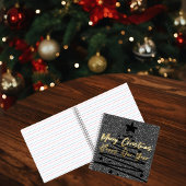 Sparkly Black Spiral Notebook ノートブック