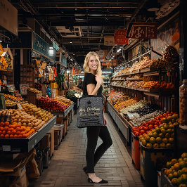 Sparkly Black Tote トートバッグ