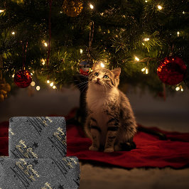 Sparkly Black Wrapping Paper ラッピングペーパー