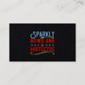 Sparkly Bows And Mistletoe 名刺 (正面)