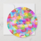 Sparkly Colorful Simple Christmas Dinner Party 招待状 (裏面)