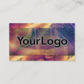 Sparkly Cosmic Galaxy Artisan Company Logo  名刺 (正面)