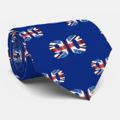 Sparkly flag of United Kingdom UK number 90 ネクタイ (ロール)