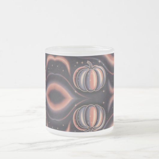 Sparkly Frosted Glass Halloween Mug フロストグラスマグカップ (中央)