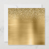 Sparkly Glitter Gold Foil 21st Birthday 招待状 (裏面)