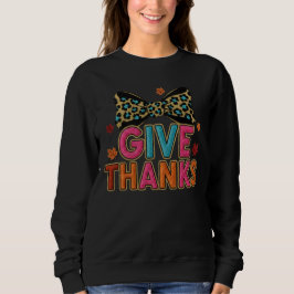Sparkly Glitter Thanksgiving Holiday スウェットシャツ