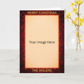 Sparkly Glittery Look Custom Photo/Text  カード (黄色い花)