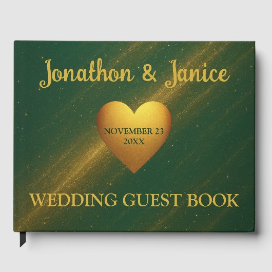 Sparkly Gold and Green Mystical  ゲストブック (正面)