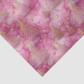 Sparkly Gold Holiday Tree on Pink 薄葉紙 (詳細)