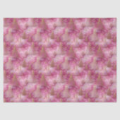 Sparkly Gold Holiday Tree on Pink 薄葉紙 (正面)