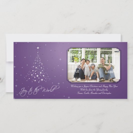 Sparkly Joyフォトカード シーズンカード (正面)