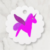 Sparkly magenta unicorn glitter pegasus フェイバータグ (正面)