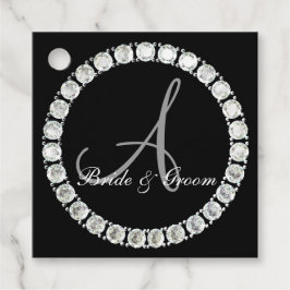 Sparkly monogramカスタマイズ可能 フェイバータグ