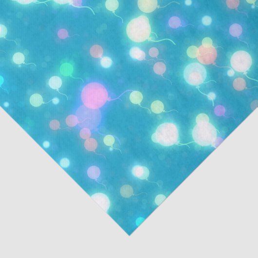 Sparkly Party Balloons Blue 薄葉紙 (詳細)