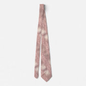 Sparkly Rose Gold Blush Glitter Neck Tie ネクタイ (裏面)