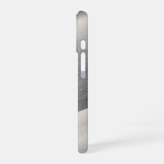 Sparkly Snow Mounds Abstract Nature iPhone 16ケース (左側面)