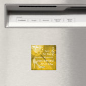 Sparkly Stilletto Heel 35誕生日日付を保存 マグネット (インサイチュ (食洗機))