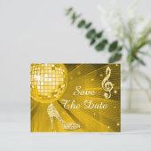 Sparkly Stilletto Heel 60誕生日日付を保存 案内ポストカード (スタンド正面)