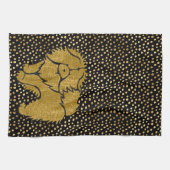 SPARKLY THANGチャウメタリックフェイクキッチンタオル キッチンタオル (横)