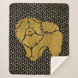 SPARKLY THANGチャウメタリックフェイクシャーパブランケット シェルパブランケット