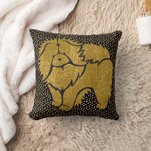 SPARKLY THANGチャウ金属フェイク枕 クッション (ブランケット)