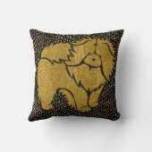 SPARKLY THANGチャウ金属フェイク枕 クッション (裏面)