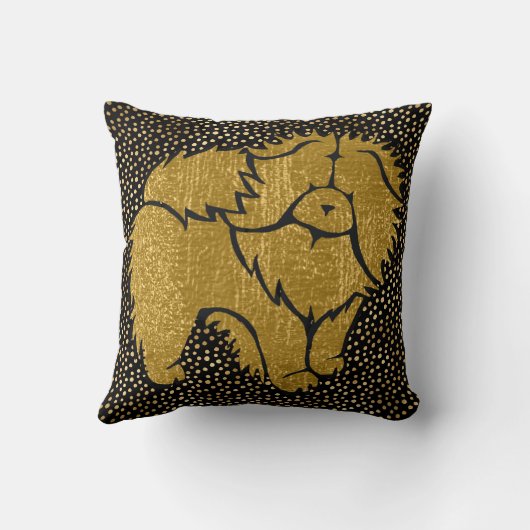 SPARKLY THANGチャウ金属フェイク枕 クッション (裏面)