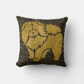 SPARKLY THANGチャウ金属フェイク枕 クッション (正面)