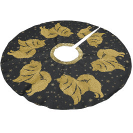 SPARKLY THANGフィンランドのラプファンクリスマスツリースカート ブラッシュドポリエステルツリースカート