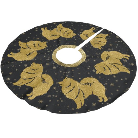 SPARKLY THANGフィンランドのラプファンクリスマスツリースカート ブラッシュドポリエステルツリースカート (アングル)