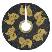 SPARKLY THANGフィンランドのラプファンクリスマスツリースカート ブラッシュドポリエステルツリースカート (正面)